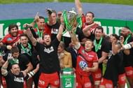 Toulon players lift the European Cup in Dublin, on May 18, 2013